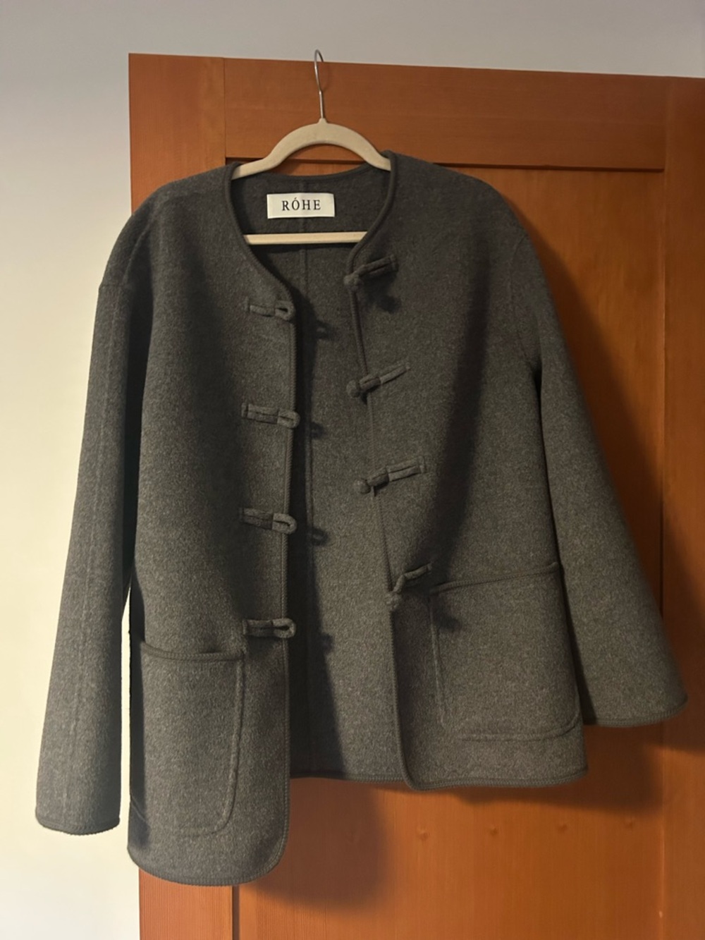 Róhe Mandarin Double Faced Wool Jacket